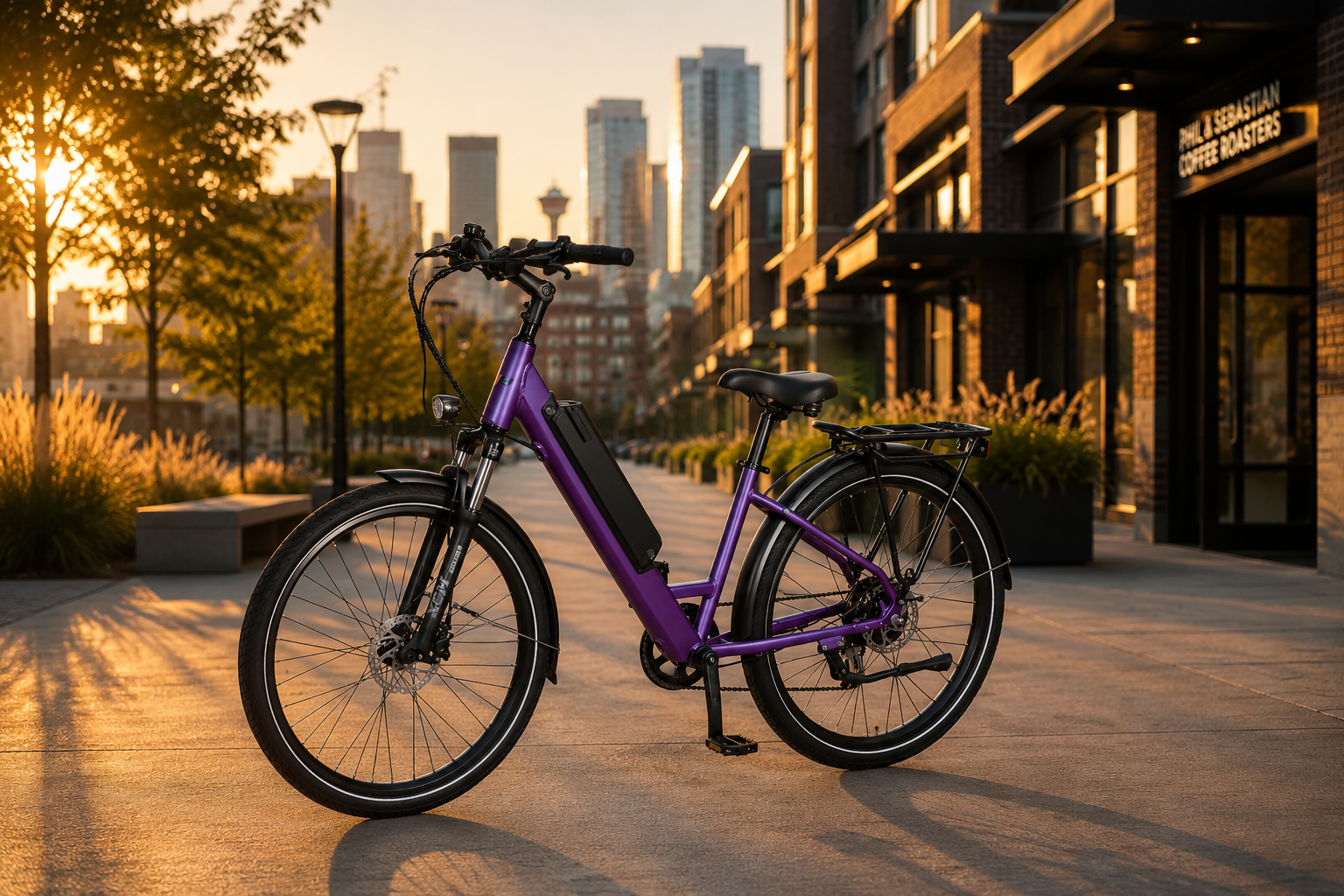 Rider on a T4B eBike in the city